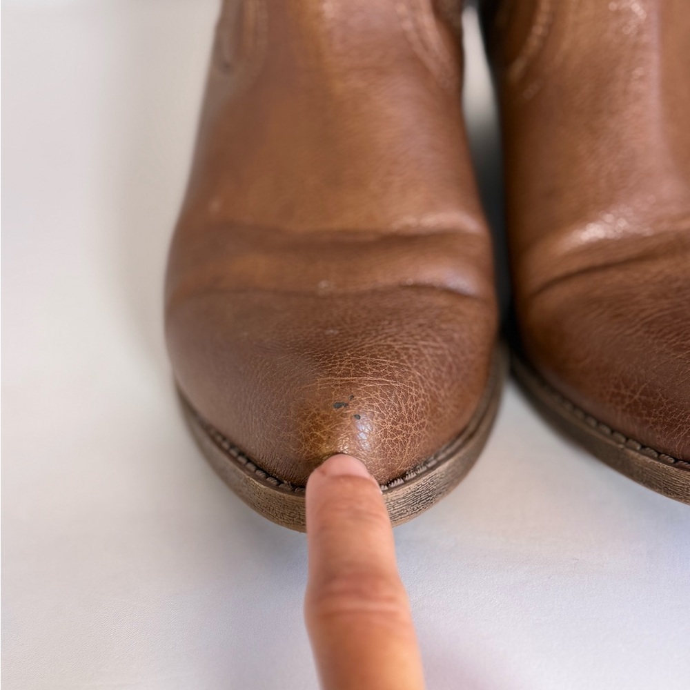 The Faded Glory Women's Western Cowboy Boots Ankle/Brown, Size 7 - Picture 13 of 13